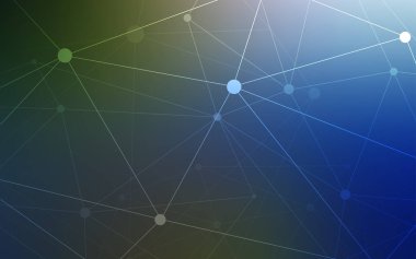 Koyu mavi, yeşil şablon daireler, üçgenler ile vektör. Üçgen yapısı ile soyut tarzda dekoratif tasarım. Desen-ebilmek var olmak kullanılmış için güzel web siteleri.