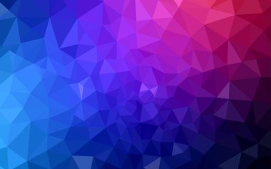 Koyu mavi, kırmızı Çokgen zemin vektör. Gradyan ile Origami tarzında yaratıcı geometrik şekil. İşiniz için yeni tasarım.