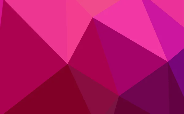 Luz Púrpura Vector Rosa Patrón Poligonal Abstracto Ilustración Geométrica Creativa — Vector de stock