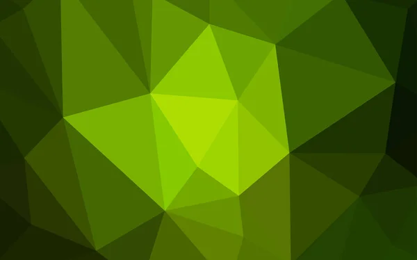 Sötét Zöld Vektor Alacsony Poly Terjed Csillogó Sokszögű Illusztráció Amely — Stock Vector