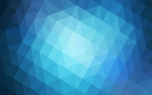 Luz Azul Vector Brillante Telón Fondo Triangular Ilustración Abstracta Colorida — Vector de stock