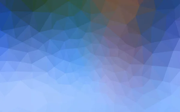 Bleu Clair Texture Mosaïque Triangle Vectoriel Vert Illustration Géométrique Créative — Image vectorielle