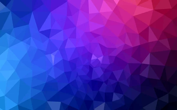Bleu Foncé Polygone Vecteur Rouge Toile Fond Abstraite Illustration Géométrique — Image vectorielle