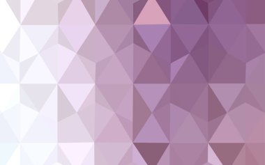 Hafif mor vektör Çokgen soyut düzeni. Geometrik şekil gradyan ile Origami tarzında. Cep telefonu arka plan için şablon.