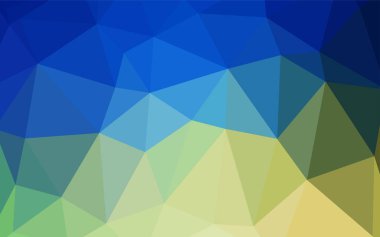 Açık mavi, vektör soyut Mozaik Desen yeşil. Poligonal illüstrasyon parlayan, hangi üçgen oluşur. İş tasarımınız için tamamen yeni bir şablon.