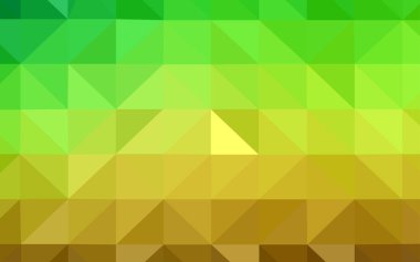 Açık yeşil, sarı vektör soyut poligonal model. Üçgen geometrik örnek gradyan ile. Marka kitap için yeni şablon.