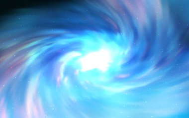 Samanyolu yıldız ile mavi vektör doku ışık. Parlak astronomik yıldız ile renkli illüstrasyon parlayan. Kozmik arka planlar için şablon.