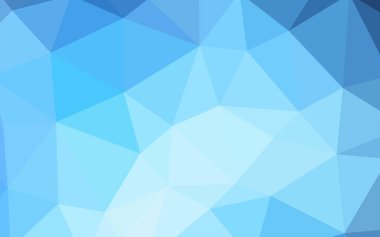 Koyu mavi vektör arka plan poligonal. Üçgenler ile modern soyut resim. İşiniz için en iyi üçgen tasarım.