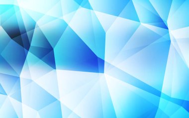 Üçgen kapak parlayan ışık mavi vektör. Gradyan ile Origami tarzında yaratıcı geometrik şekil. Cep telefonu arka plan için şablon.