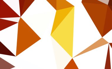 Işık turuncu vektör düşük poli kapak. Gradyan ile Origami tarzında yaratıcı geometrik şekil. Desen için bir marka kitabın zemin.