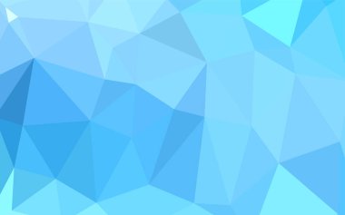 Hafif mavi vektör soyut mozaik zemin. Renkli resimde gradyan ile poligonal tarzı. İş tasarımınız için tamamen yeni bir şablon.