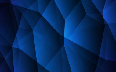 Koyu mavi vektör degrade üçgenler desen. Glitter soyut resim zarif bir üçgen ile. Tamamen yeni bir tasarım sizin broşürü.