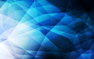 Koyu mavi parlayan üçgen düzen vektör. Geometrik şekil gradyan ile Origami tarzında. Tamamen yeni bir tasarım sizin broşürü.