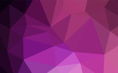 Koyu mor, pembe düşük poli doku vektör. Gradyan ile Origami tarzında yaratıcı geometrik şekil. Poligonal tasarım web siteniz için kullanılabilir.