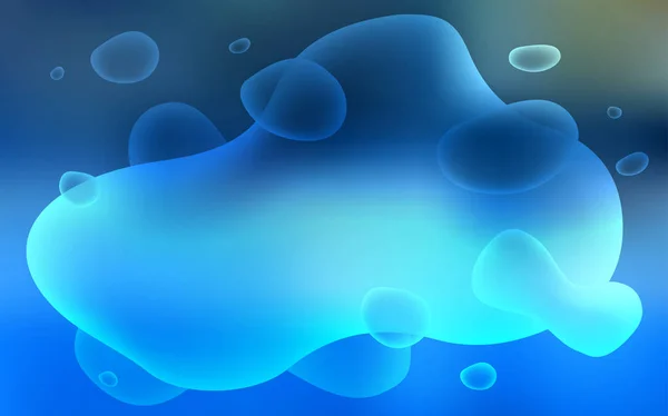 Fond Vectoriel Bleu Clair Avec Des Formes Lave Illustration Colorée — Image vectorielle