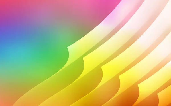 Agencement Vectoriel Multicolore Clair Avec Lignes Plates Illustration Brillante Décorative — Image vectorielle