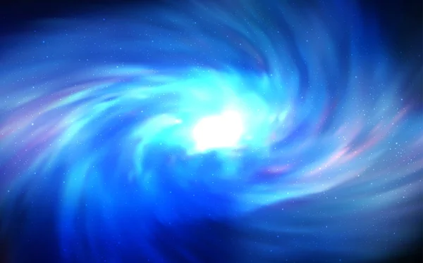 Heller Blauer Vektorhintergrund Mit Galaxiensternen Moderne Abstrakte Illustration Mit Sternen — Stockvektor