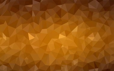 Koyu turuncu vektör zemin Çokgen. Üçgenler ile renkli soyut resimde. Desen için bir marka kitabın zemin.