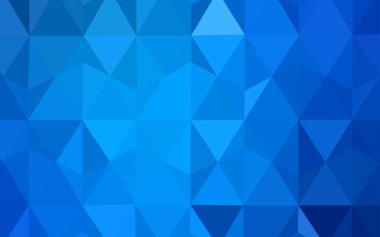 Hafif mavi vektör soyut mozaik desen. Üçgenler ile modern soyut resim. Tamamen yeni bir tasarım sizin broşürü.