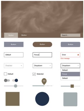 Açık mavi, kırmızı vektör tasarım UI kiti ile evren yıldız. Renkli gökyüzü ile soyut tarzda dekoratif UI takımı tasarım. Bu web siteleri için kullanabileceğiniz şablon.