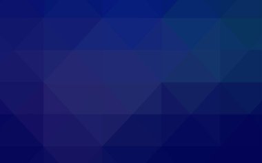 Koyu mavi vektör zemin Çokgen. Gradyan ile zarif parlak poligonal illüstrasyon. Web siteniz için köşeli tasarım.