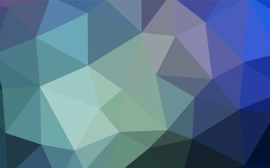 Hafif mavi vektör üçgen mozaik şablonu. Renkli resimde üçgenler ile soyut tarzda. İşiniz için yeni tasarım.