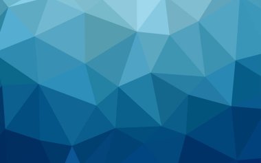 Hafif mavi vektör soyut mozaik arka plan. Gradyan ile zarif parlak poligonal illüstrasyon. İş tasarımınız için yeni stil.