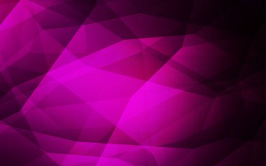 Koyu pembe vektör düşük poli doku. Üçgenler ile renkli soyut resimde. Afiş için tamamen yeni şablon.