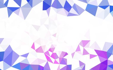 Hafif mavi vektör soyut mozaik arka plan. Renkli resimde gradyan ile poligonal tarzı. Marka kitap için yeni şablon.