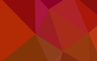 Işık kırmızı vektör degrade üçgenler şablonu. Noktalı resim stili üçgenler ile yaratıcı çizimde. Marka kitap için yeni şablon.