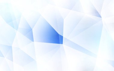 Hafif mavi vektör Çokgen soyut düzeni. Poligonal illüstrasyon parlayan, hangi üçgen oluşur. Afiş için tamamen yeni şablon.