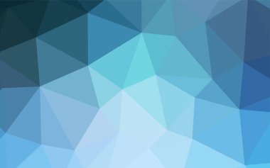 Hafif mavi vektör degrade üçgenler desen. Gradyan ile poligonal soyut resim. Marka kitap için yeni şablon.