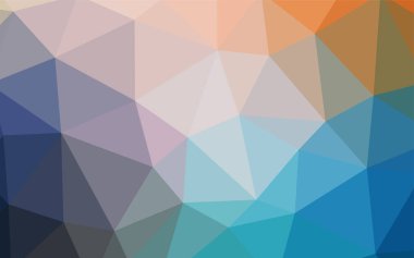 Açık mavi, vektör soyut mozaik zemin sarı. Glitter soyut resim zarif bir üçgen ile. Marka kitap için yeni şablon.