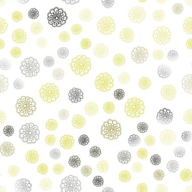 Koyu yeşil, sarı vektör sorunsuz doğal soyut şablonu. Bulanık tarzı çiçek ile yepyeni renkli resimde. Tasarımınız için yeni bir doku.