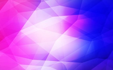 Pembe ışık, vektör soyut poligonal model mavi. Çokgen şekilleri ile bir örnek. Tamamen yeni bir tasarım sizin broşürü.