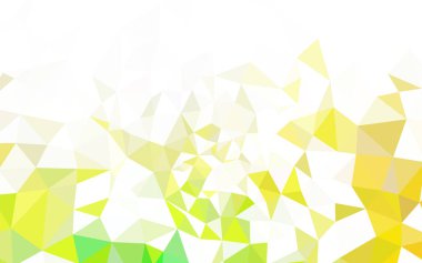 Açık mavi, sarı vektör düşük poli kapak. Üçgenler ile renkli soyut resimde. Web siteniz için yeni bir doku.