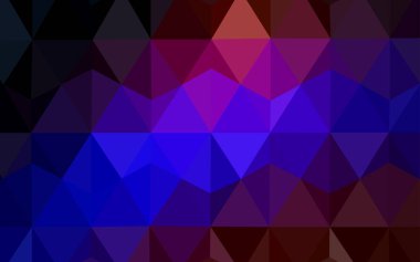 Koyu mavi, kırmızı soyut poligonal desen vektör. Poligonal illüstrasyon parlayan, hangi üçgen oluşur. Marka kitap için yeni şablon.