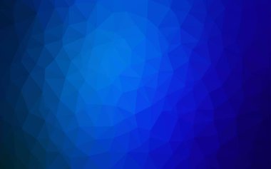 Koyu mavi parlayan üçgen zemin vektör. Geometrik şekil gradyan ile Origami tarzında. Cep telefonu arka plan için şablon.