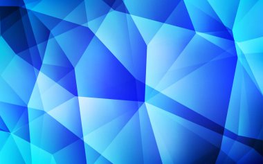 Hafif mavi vektör degrade üçgenler desen. Tamamen yeni bir renk illüstrasyon poligonal bir tarzda. İşiniz için yeni tasarım.