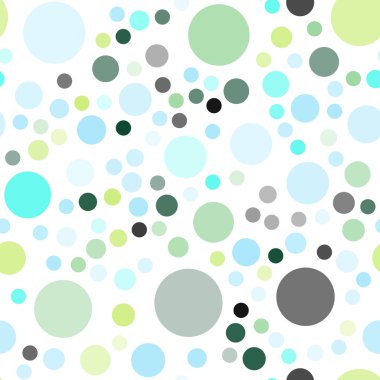 Açık mavi, sarı vektör disklerle sorunsuz doku. Bulanık damla Glitter soyut Illustration yağmur. Desen doku duvar kağıdı olarak kullanılabilir.