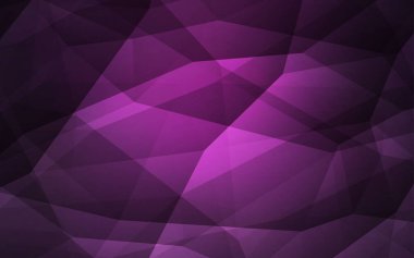 Koyu pembe vektör poligonal şablonu. Üçgen geometrik örnek gradyan ile. Desen için bir marka kitabın zemin.