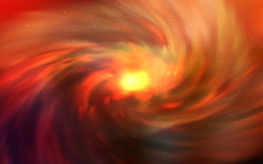 Uzay yıldız koyu turuncu vektör şablonu. Gökyüzü yıldızlarla illüstrasyon soyut şablonunda parlayan. Desen fütüristik reklam, kitapçıklar için.