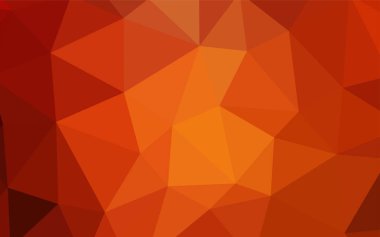 Işık kırmızı vektör Çokgen soyut düzeni. Renkli resimde üçgenler ile soyut tarzda. İşiniz için en iyi üçgen tasarım.