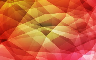 Işık kırmızı, sarı vektör Çokgen zemin. Renkli resimde üçgenler ile soyut tarzda. Cep telefonu arka plan için şablon.