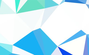 Koyu mavi vektör üçgen mozaik doku. Çokgen şekilleri ile bir örnek. İş tasarımınız için yeni stil.