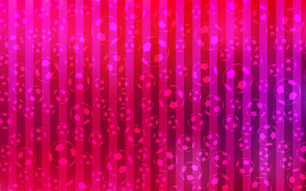 Ljus Lila Rosa Vektor Textur Med Fotbollar Glitteral Färgglada Illustration — Stock vektor