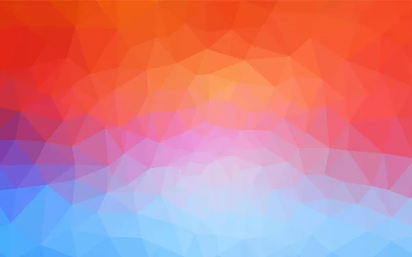浅蓝色 红色矢量抽象马赛克背景 带有三角形的彩色抽象插图 Web 站点的新纹理 — 图库矢量图片