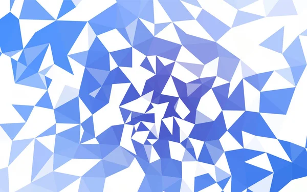 Hellblaue Vektor Abstrakte Polygonale Vorlage Farbenfrohe Illustration Polygonalen Stil Mit — Stockvektor