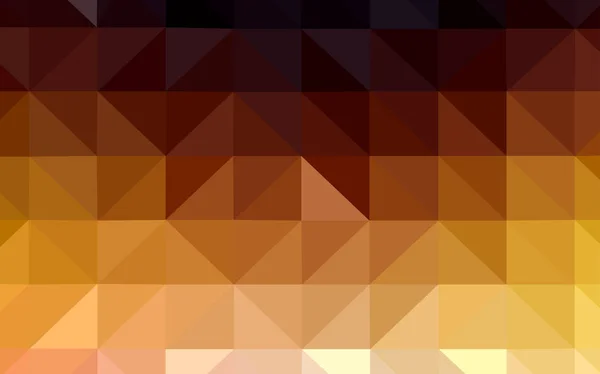Dark Orange Vector Polygon Abstract Background Polygonal Abstract Illustration Gradient — Stock Vector