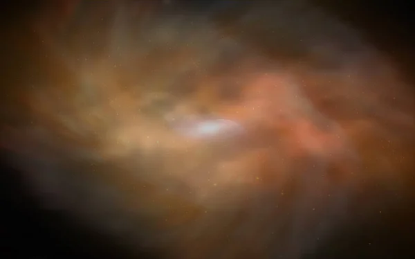 Kozmik Yıldız Ile Koyu Turuncu Vektör Düzeni Gökada Yıldız Ile — Stok Vektör